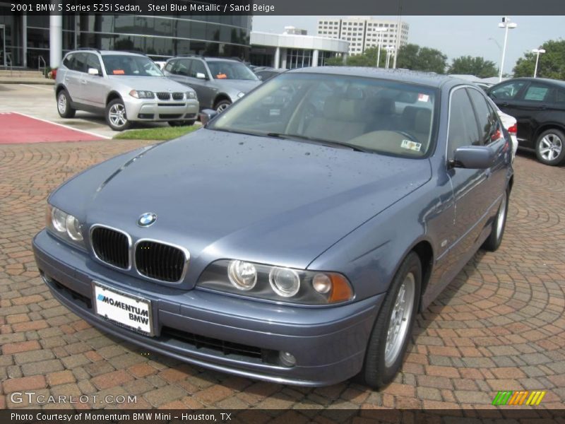 Steel Blue Metallic / Sand Beige 2001 BMW 5 Series 525i Sedan