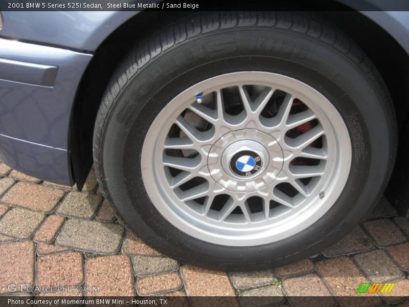 Steel Blue Metallic / Sand Beige 2001 BMW 5 Series 525i Sedan
