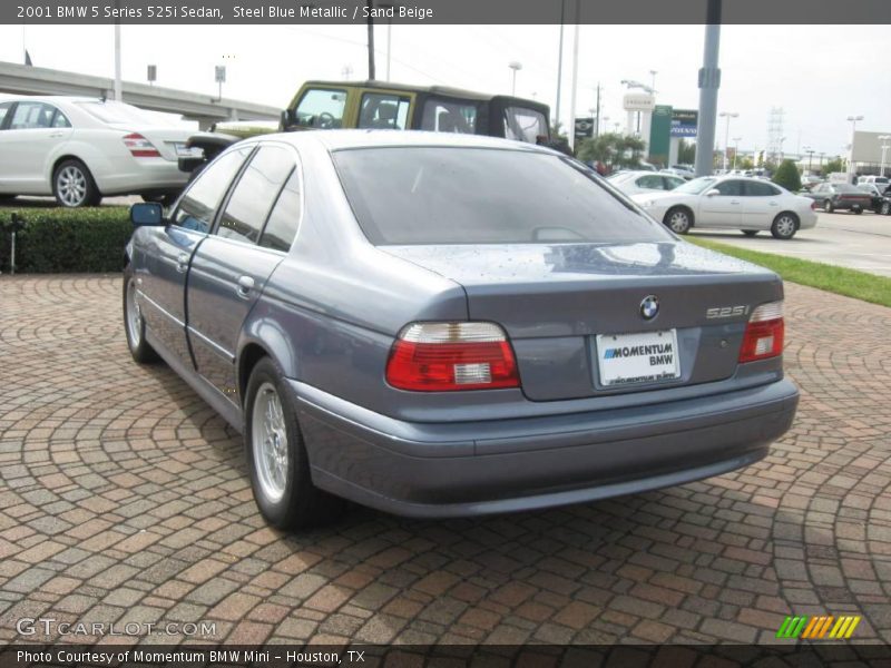 Steel Blue Metallic / Sand Beige 2001 BMW 5 Series 525i Sedan