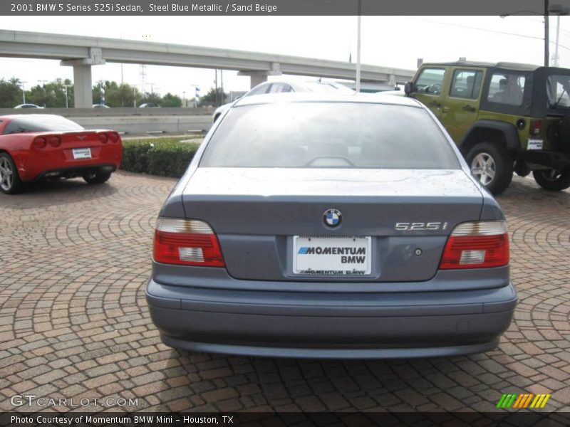 Steel Blue Metallic / Sand Beige 2001 BMW 5 Series 525i Sedan