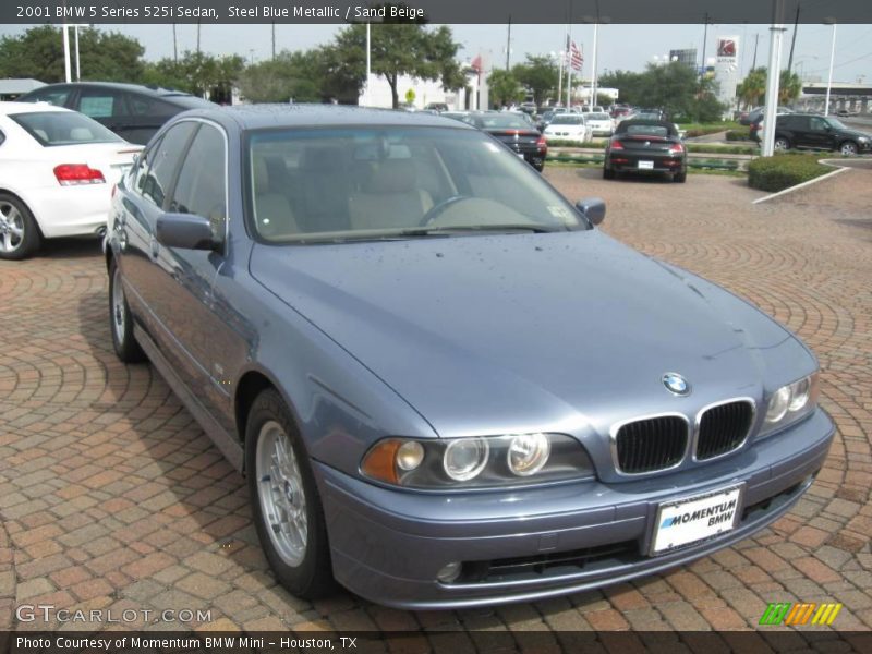 Steel Blue Metallic / Sand Beige 2001 BMW 5 Series 525i Sedan