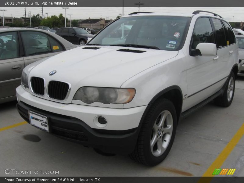 Alpine White / Beige 2001 BMW X5 3.0i