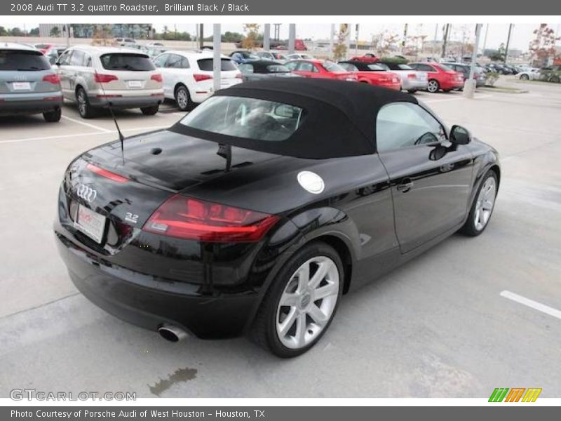 Brilliant Black / Black 2008 Audi TT 3.2 quattro Roadster