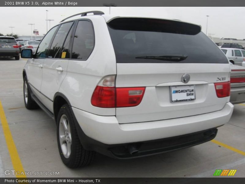 Alpine White / Beige 2001 BMW X5 3.0i