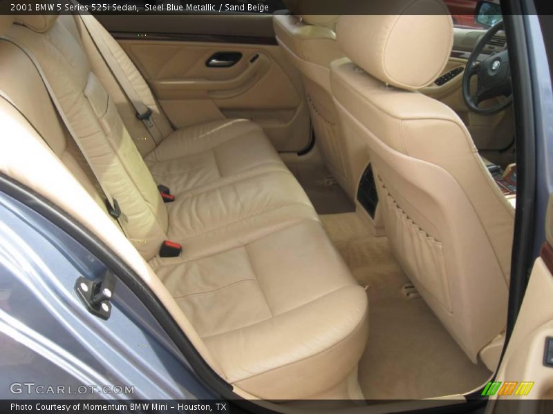 Steel Blue Metallic / Sand Beige 2001 BMW 5 Series 525i Sedan