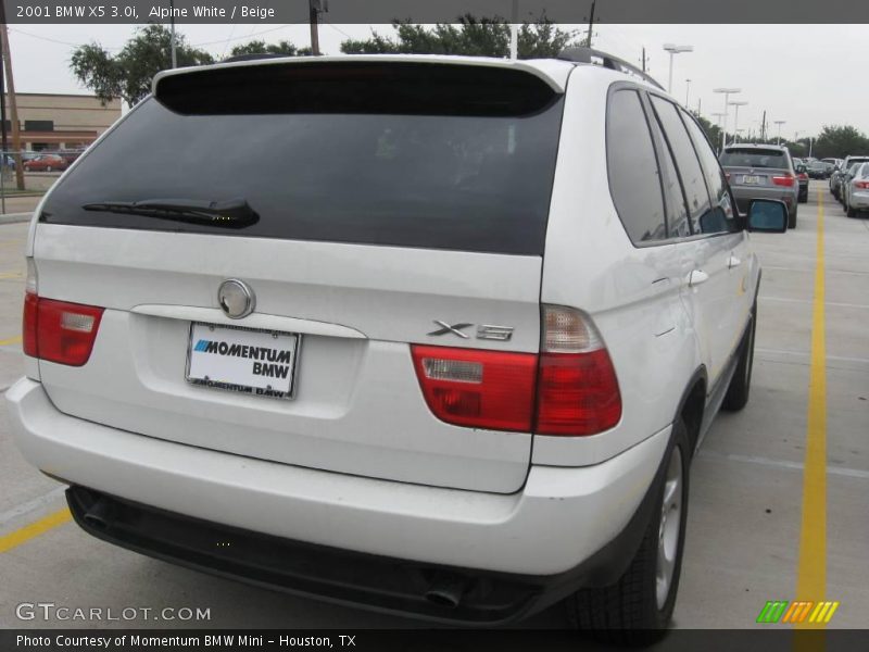 Alpine White / Beige 2001 BMW X5 3.0i