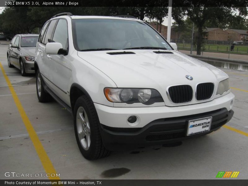 Alpine White / Beige 2001 BMW X5 3.0i