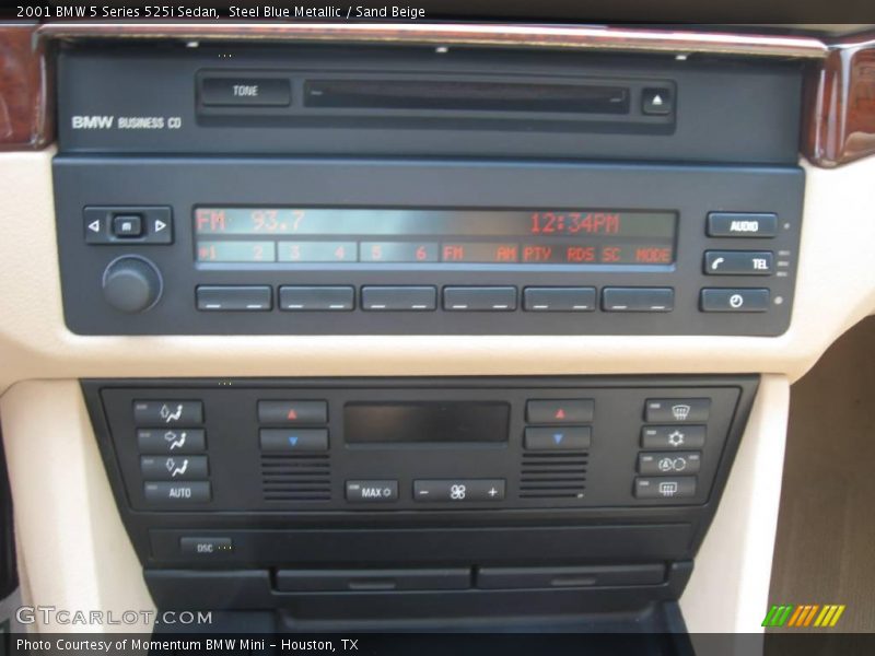 Steel Blue Metallic / Sand Beige 2001 BMW 5 Series 525i Sedan