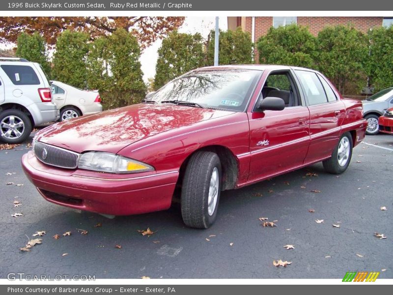 Ruby Red Metallic / Graphite 1996 Buick Skylark Custom Sedan