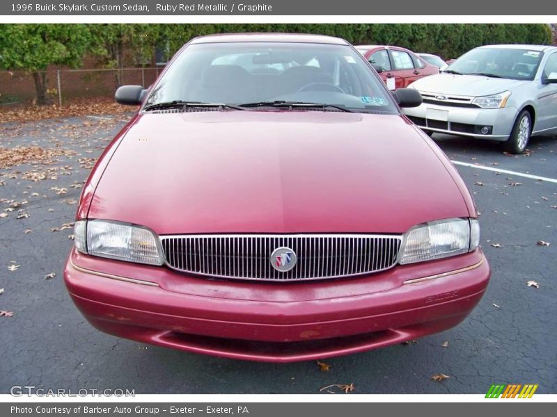 Ruby Red Metallic / Graphite 1996 Buick Skylark Custom Sedan