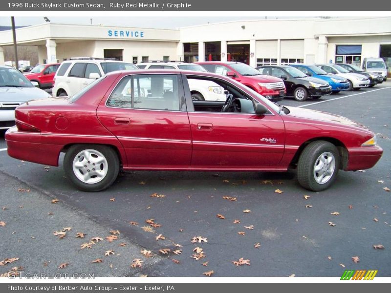 Ruby Red Metallic / Graphite 1996 Buick Skylark Custom Sedan