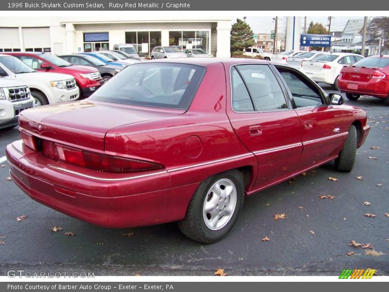Ruby Red Metallic / Graphite 1996 Buick Skylark Custom Sedan