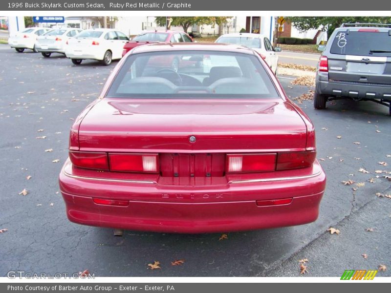 Ruby Red Metallic / Graphite 1996 Buick Skylark Custom Sedan
