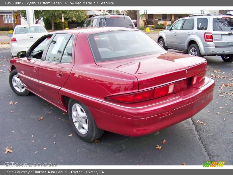 Ruby Red Metallic / Graphite 1996 Buick Skylark Custom Sedan