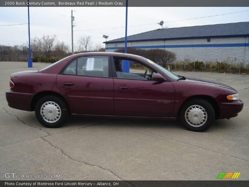 Bordeaux Red Pearl / Medium Gray 2000 Buick Century Custom
