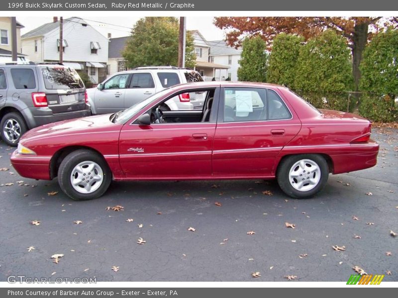Ruby Red Metallic / Graphite 1996 Buick Skylark Custom Sedan