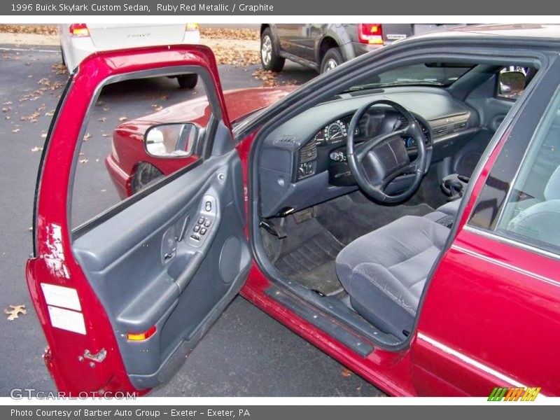 Ruby Red Metallic / Graphite 1996 Buick Skylark Custom Sedan