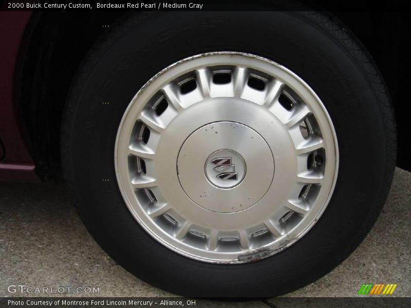 Bordeaux Red Pearl / Medium Gray 2000 Buick Century Custom
