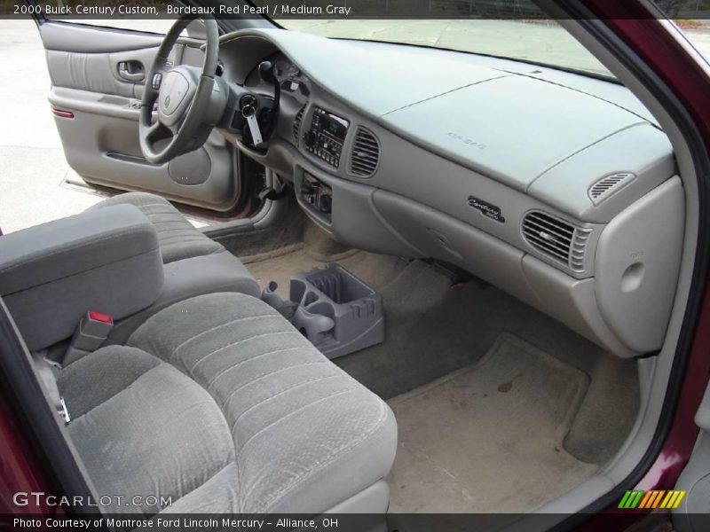 Bordeaux Red Pearl / Medium Gray 2000 Buick Century Custom