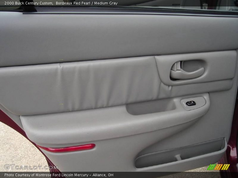 Bordeaux Red Pearl / Medium Gray 2000 Buick Century Custom
