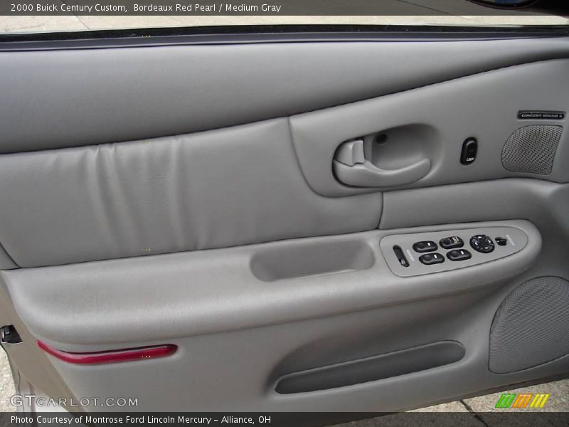 Bordeaux Red Pearl / Medium Gray 2000 Buick Century Custom