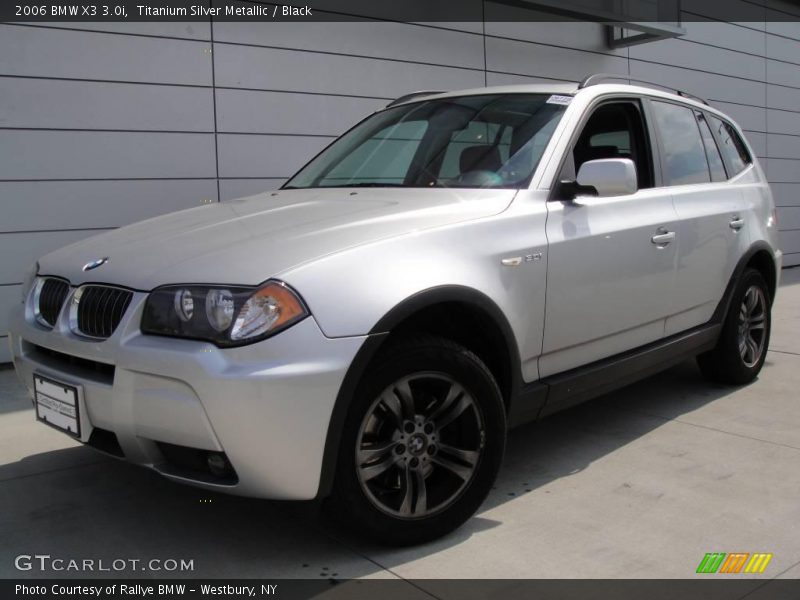 Titanium Silver Metallic / Black 2006 BMW X3 3.0i