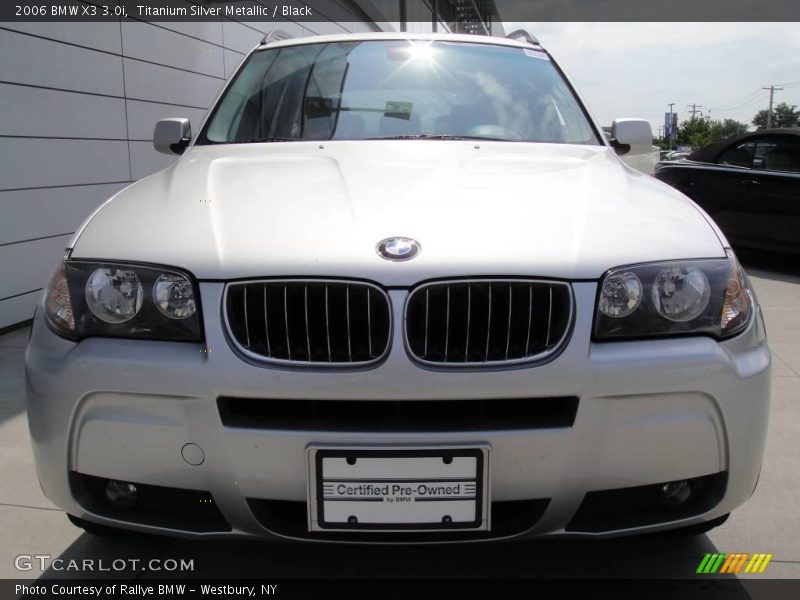 Titanium Silver Metallic / Black 2006 BMW X3 3.0i