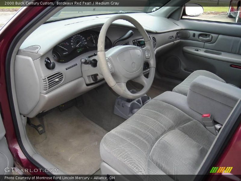 Bordeaux Red Pearl / Medium Gray 2000 Buick Century Custom