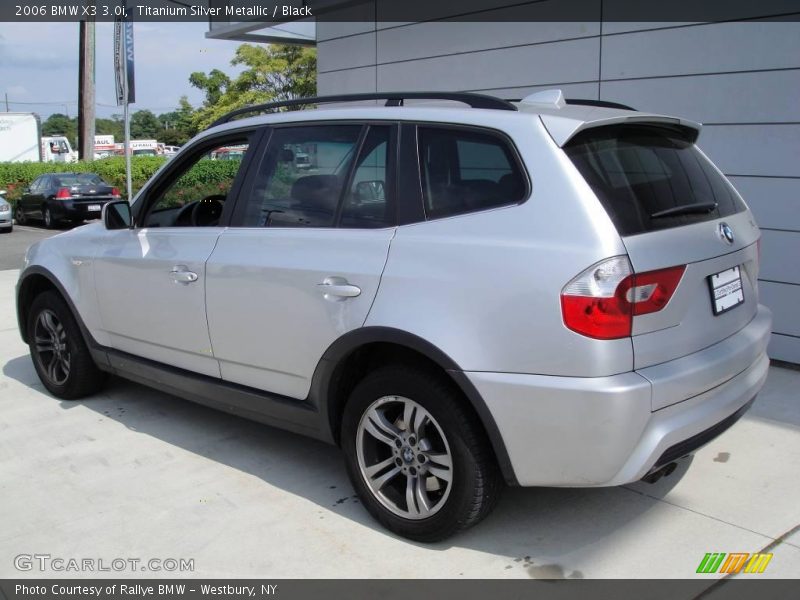 Titanium Silver Metallic / Black 2006 BMW X3 3.0i