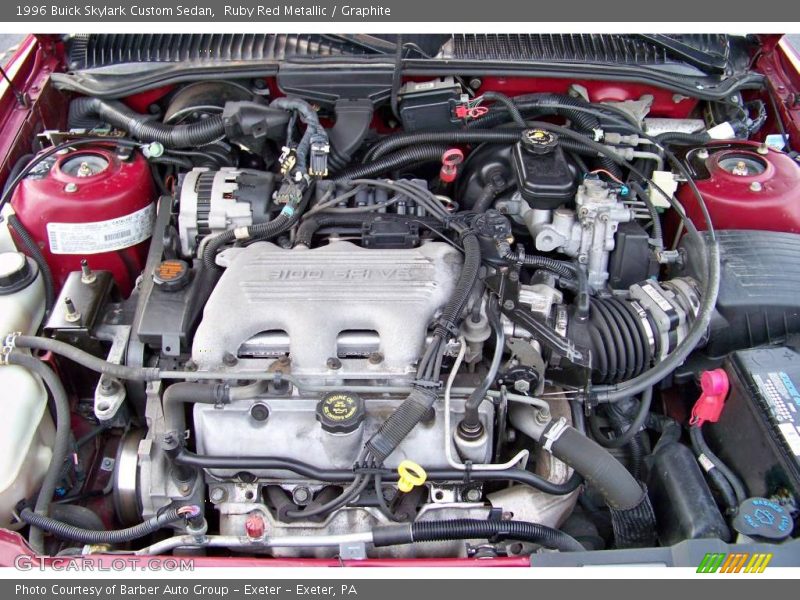 Ruby Red Metallic / Graphite 1996 Buick Skylark Custom Sedan