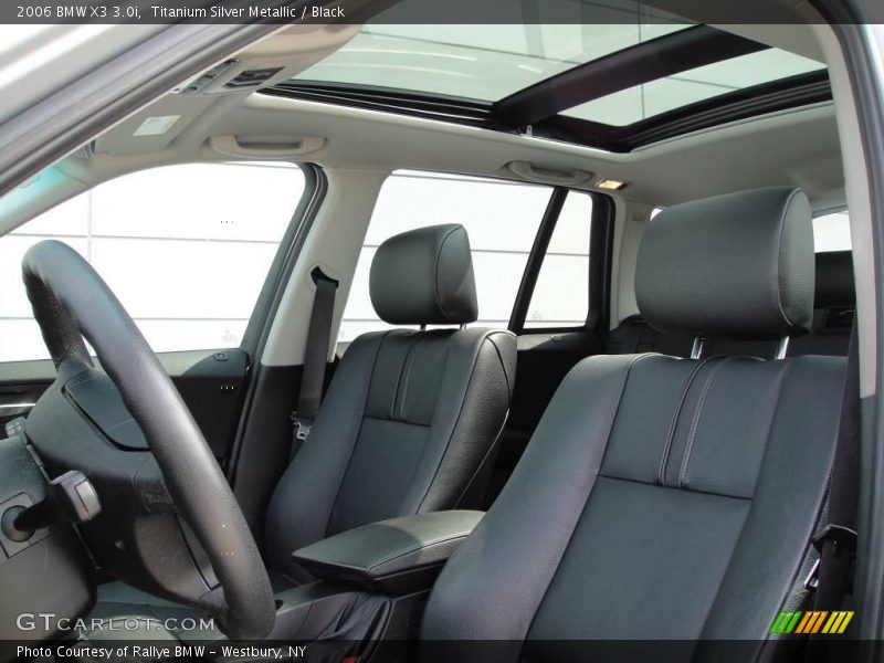 Titanium Silver Metallic / Black 2006 BMW X3 3.0i
