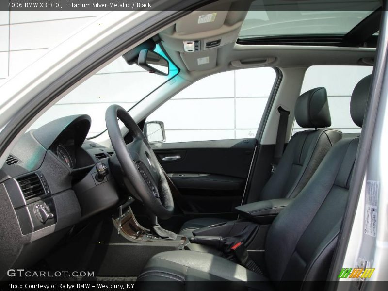 Titanium Silver Metallic / Black 2006 BMW X3 3.0i