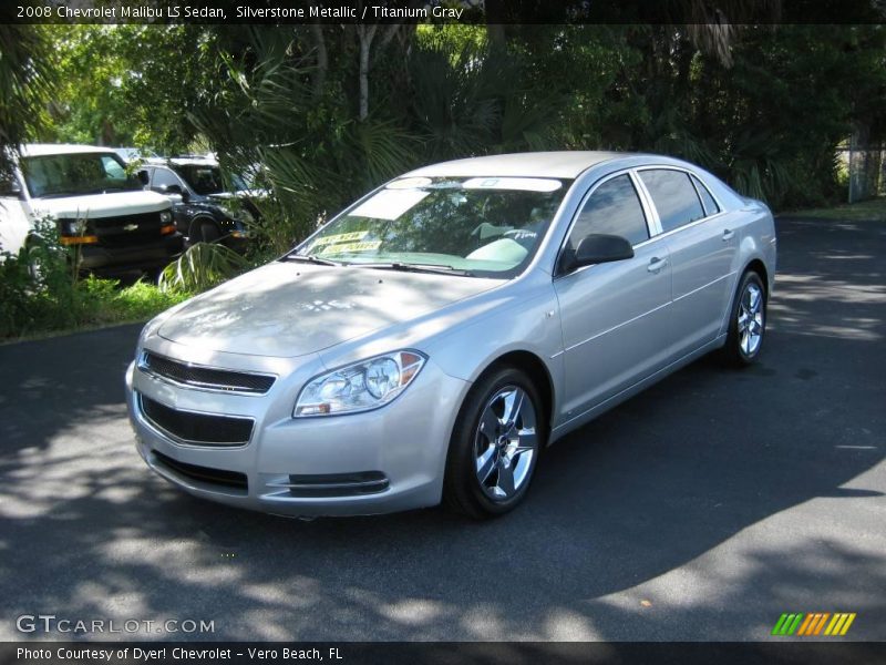 Silverstone Metallic / Titanium Gray 2008 Chevrolet Malibu LS Sedan
