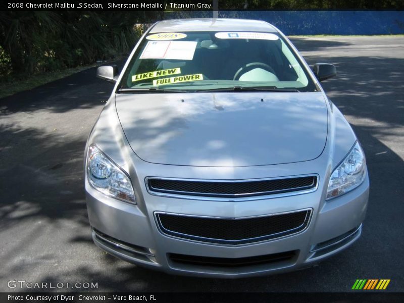 Silverstone Metallic / Titanium Gray 2008 Chevrolet Malibu LS Sedan