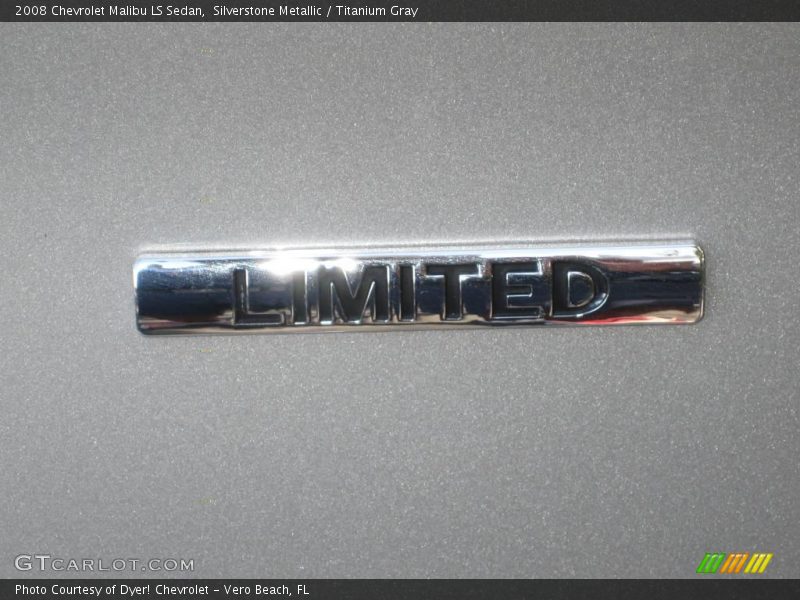 Silverstone Metallic / Titanium Gray 2008 Chevrolet Malibu LS Sedan