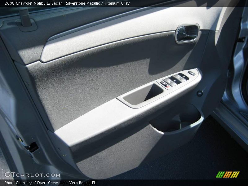 Silverstone Metallic / Titanium Gray 2008 Chevrolet Malibu LS Sedan