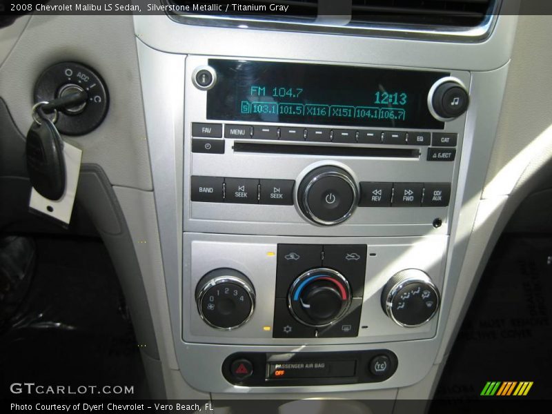 Silverstone Metallic / Titanium Gray 2008 Chevrolet Malibu LS Sedan