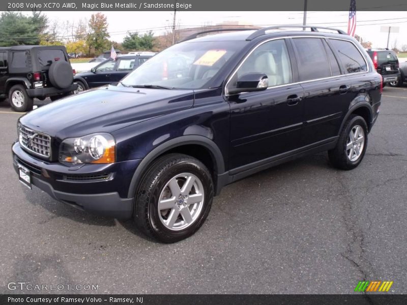 Magic Blue Metallic / Sandstone Beige 2008 Volvo XC70 AWD