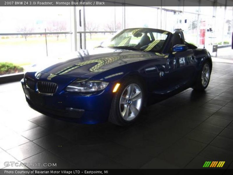 Montego Blue Metallic / Black 2007 BMW Z4 3.0i Roadster