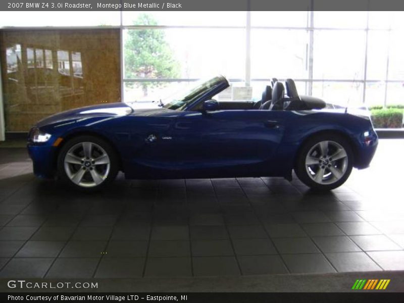 Montego Blue Metallic / Black 2007 BMW Z4 3.0i Roadster