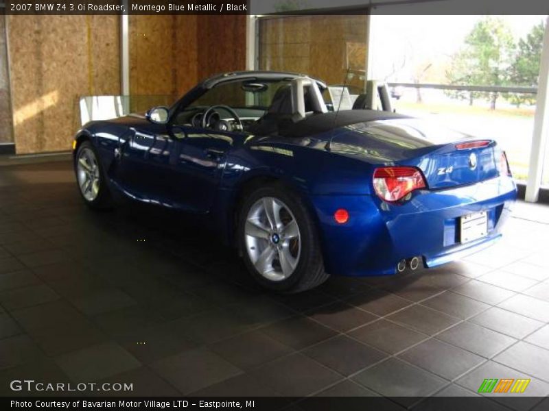 Montego Blue Metallic / Black 2007 BMW Z4 3.0i Roadster