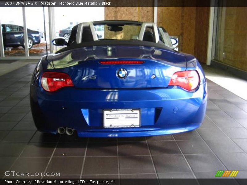 Montego Blue Metallic / Black 2007 BMW Z4 3.0i Roadster