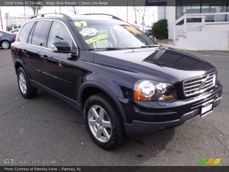 Magic Blue Metallic / Sandstone Beige 2008 Volvo XC70 AWD