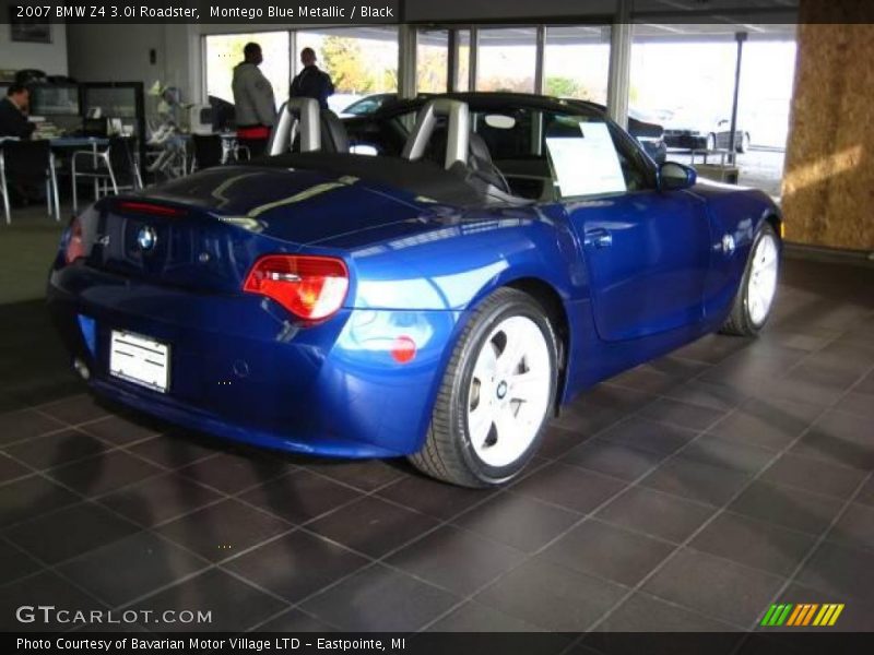 Montego Blue Metallic / Black 2007 BMW Z4 3.0i Roadster
