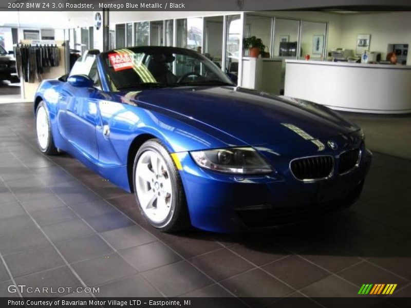 Montego Blue Metallic / Black 2007 BMW Z4 3.0i Roadster