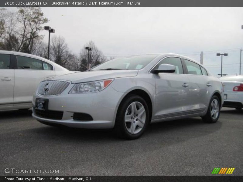 Quicksilver Metallic / Dark Titanium/Light Titanium 2010 Buick LaCrosse CX