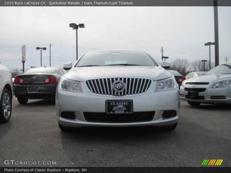 Quicksilver Metallic / Dark Titanium/Light Titanium 2010 Buick LaCrosse CX