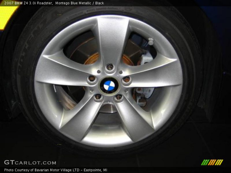 Montego Blue Metallic / Black 2007 BMW Z4 3.0i Roadster