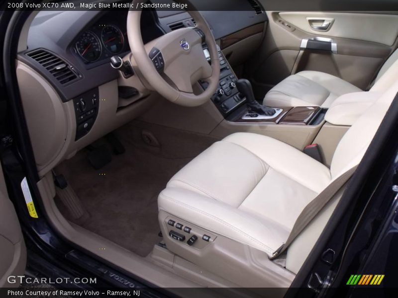 Magic Blue Metallic / Sandstone Beige 2008 Volvo XC70 AWD