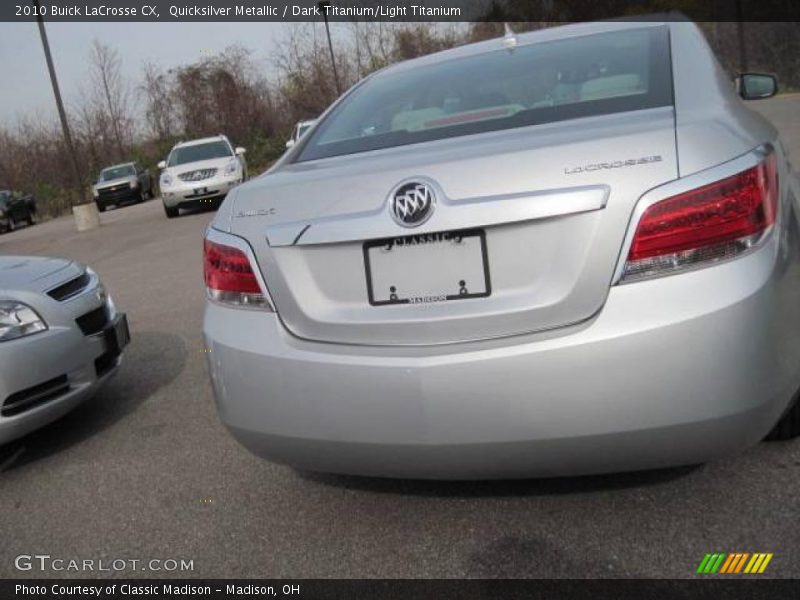 Quicksilver Metallic / Dark Titanium/Light Titanium 2010 Buick LaCrosse CX